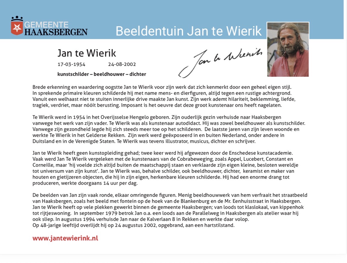 Jan te Wieriktuin officieel geopend